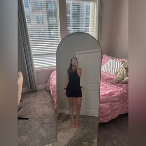 Hollister Navy Blue floral stitch mini dress